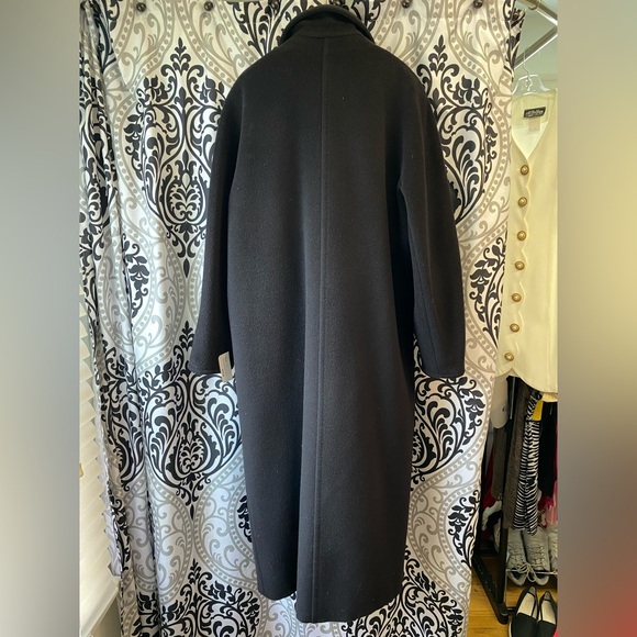 MaxMara Madame Charcoal Double-Breasted Coat - Picture 6 of 6